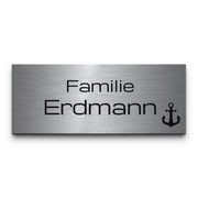 Türschild V2A 5x2